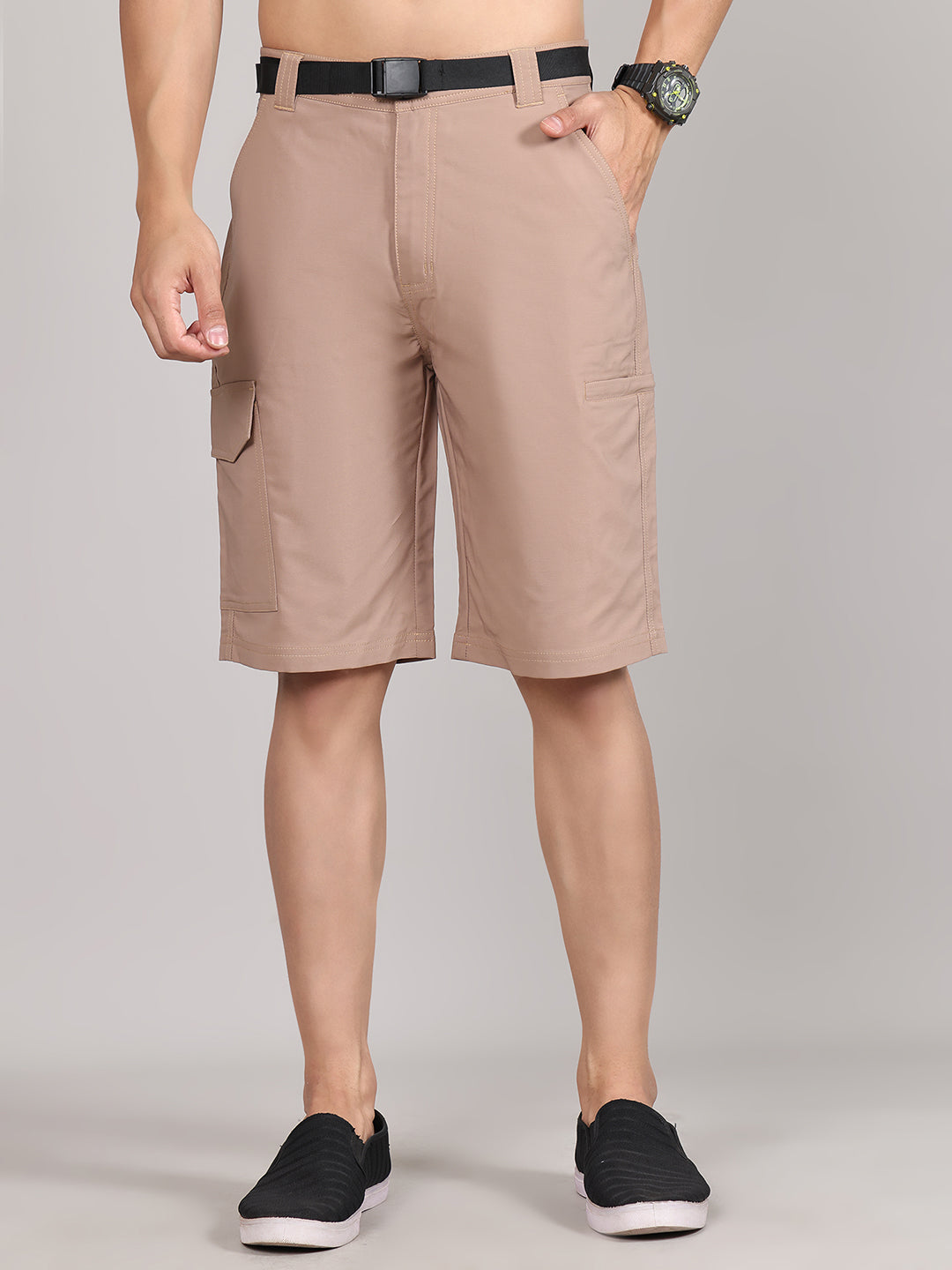 Men Regular Fit Dri-FIT Cargo Shorts HM-2200 - Beige