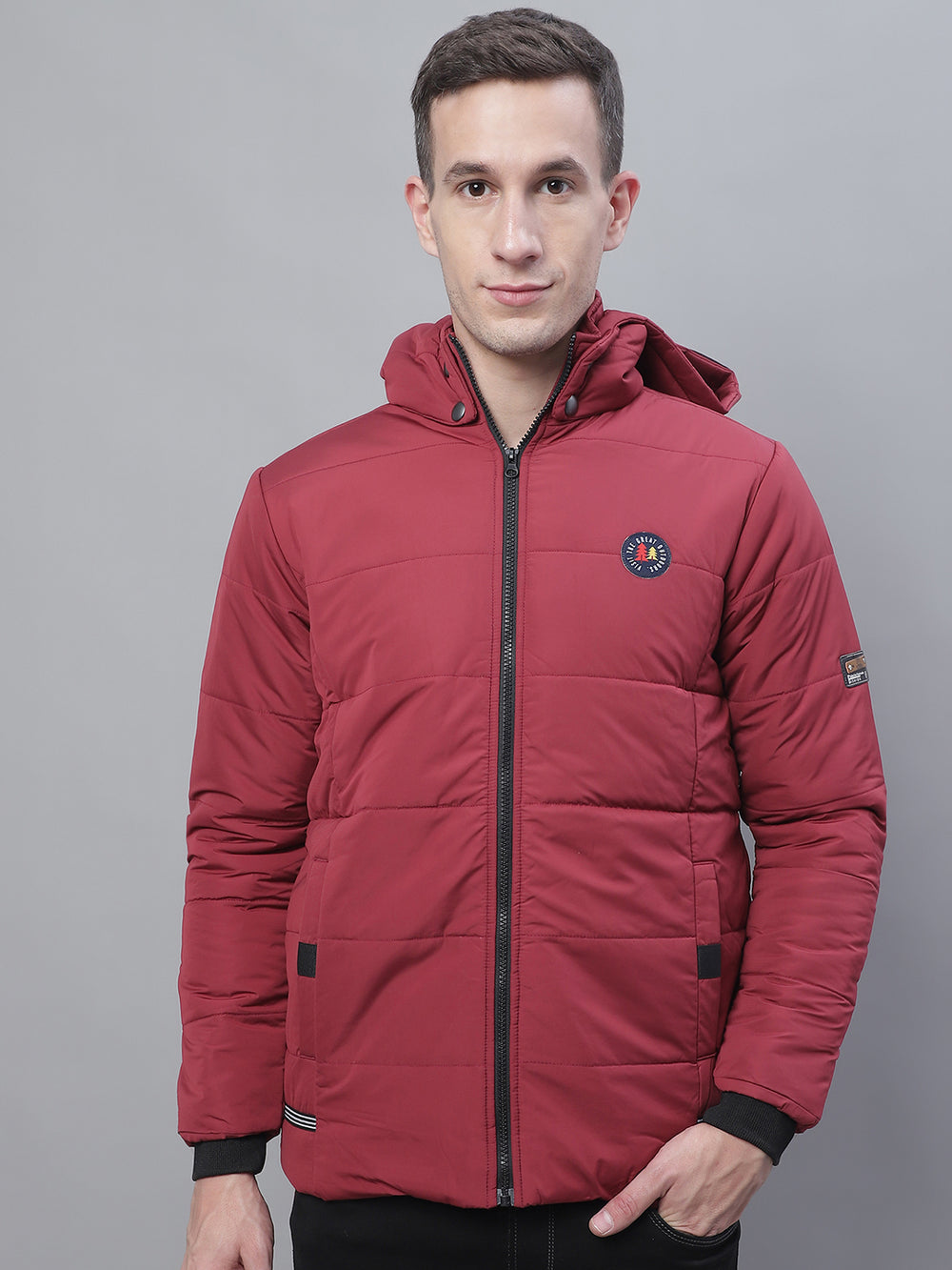 Men Jacket HM-322 - Maroon