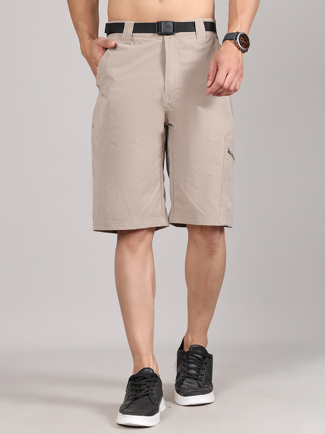 Men Training or Gym Cargo Shorts HM-2202 - Camel