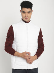Men Sleeveless Jacket HM-367 - White