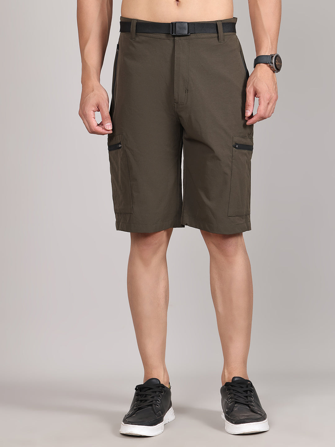 Men Training or Gym Cargo Shorts HM-2201 - Olive