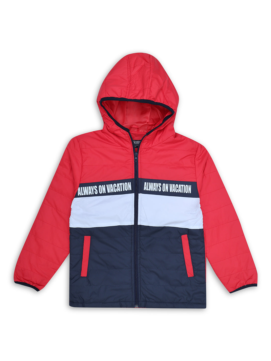 Boys Jacket SGKJK-1159 - Red / White