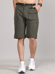 Men Training or Gym Cargo Shorts HM-2205 - Olive