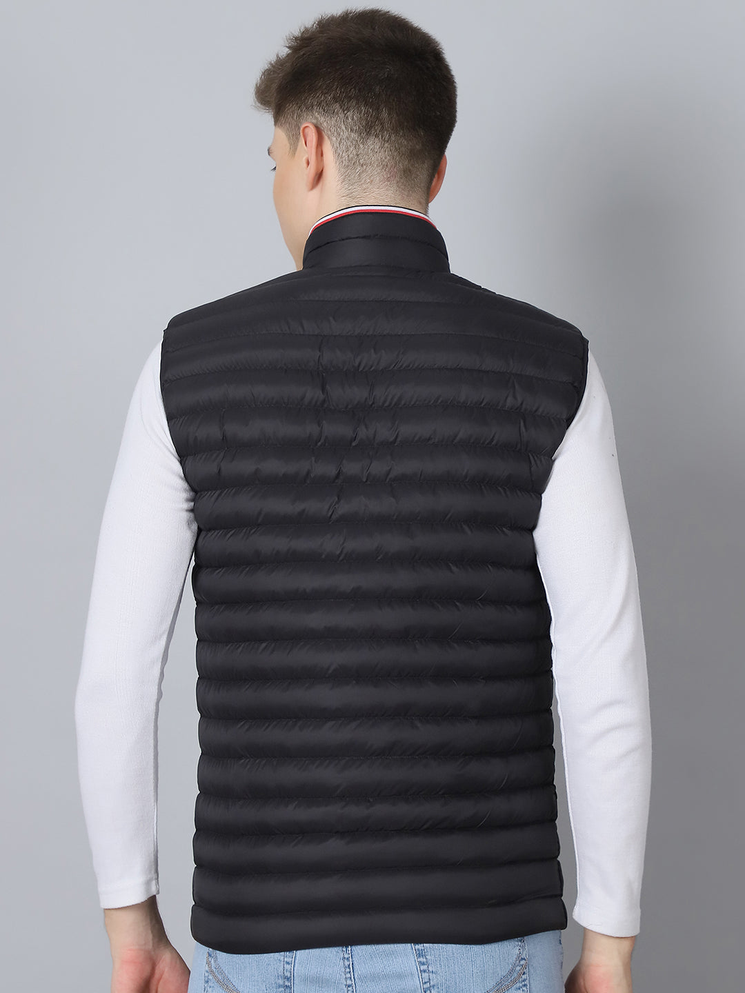 Men Sleeveless Jacket HM-461E - Black