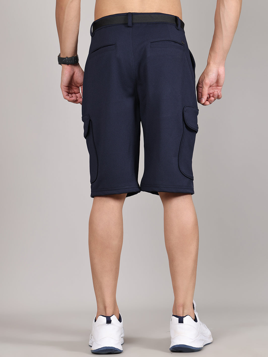 Men Training or Gym Cargo Shorts HM-2204 - Navy