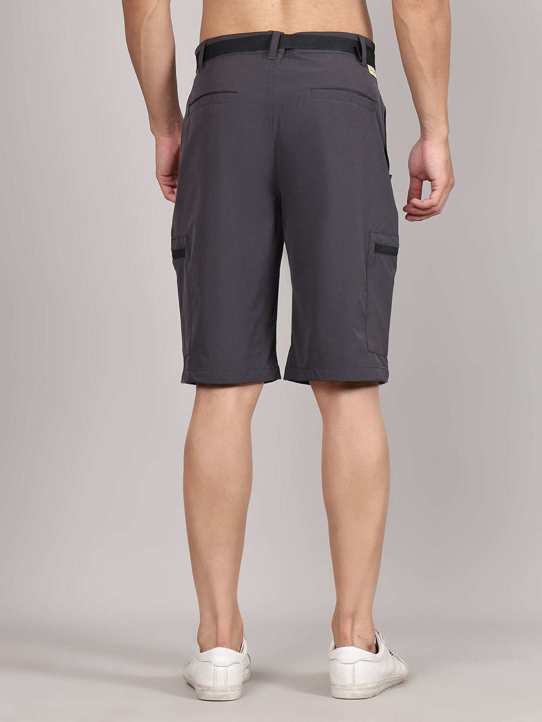 Men Training or Gym Cargo Shorts HM-2201 - Charcoal