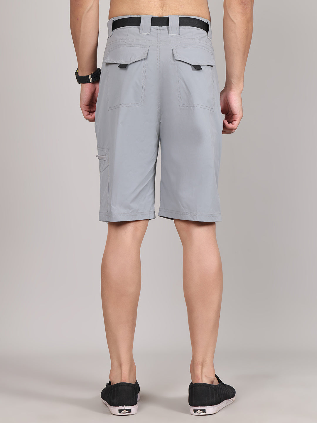 Men Training or Gym Cargo Shorts HM-2202 - Grey River