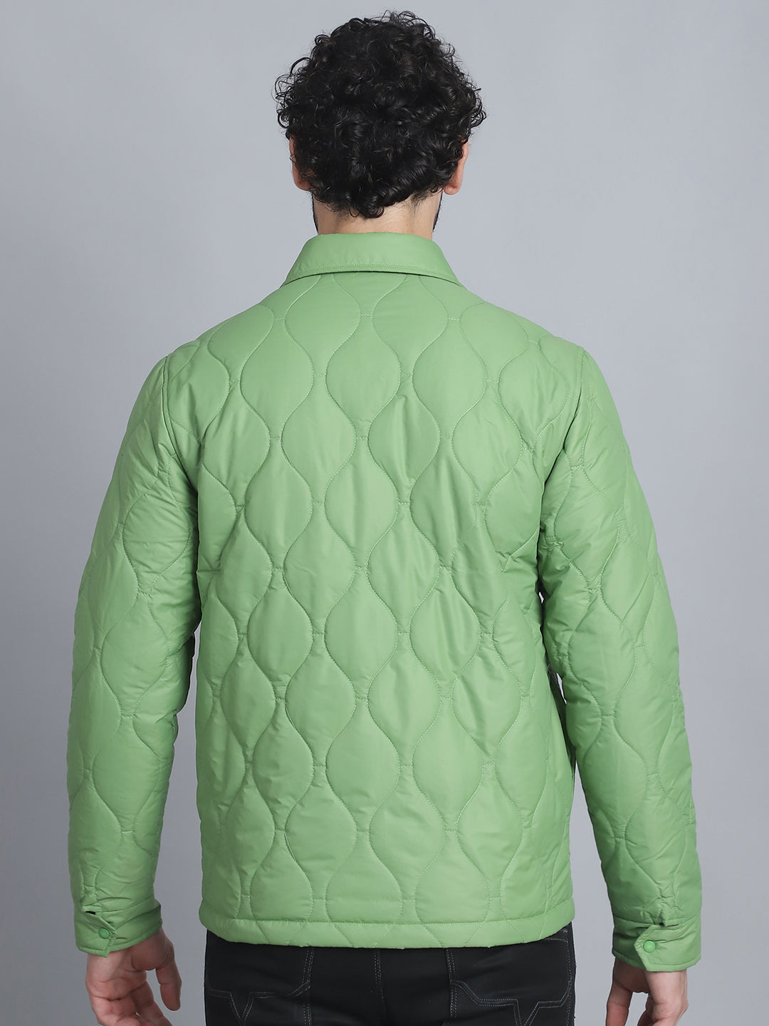 Men Jacket HM-392 - Pea Green