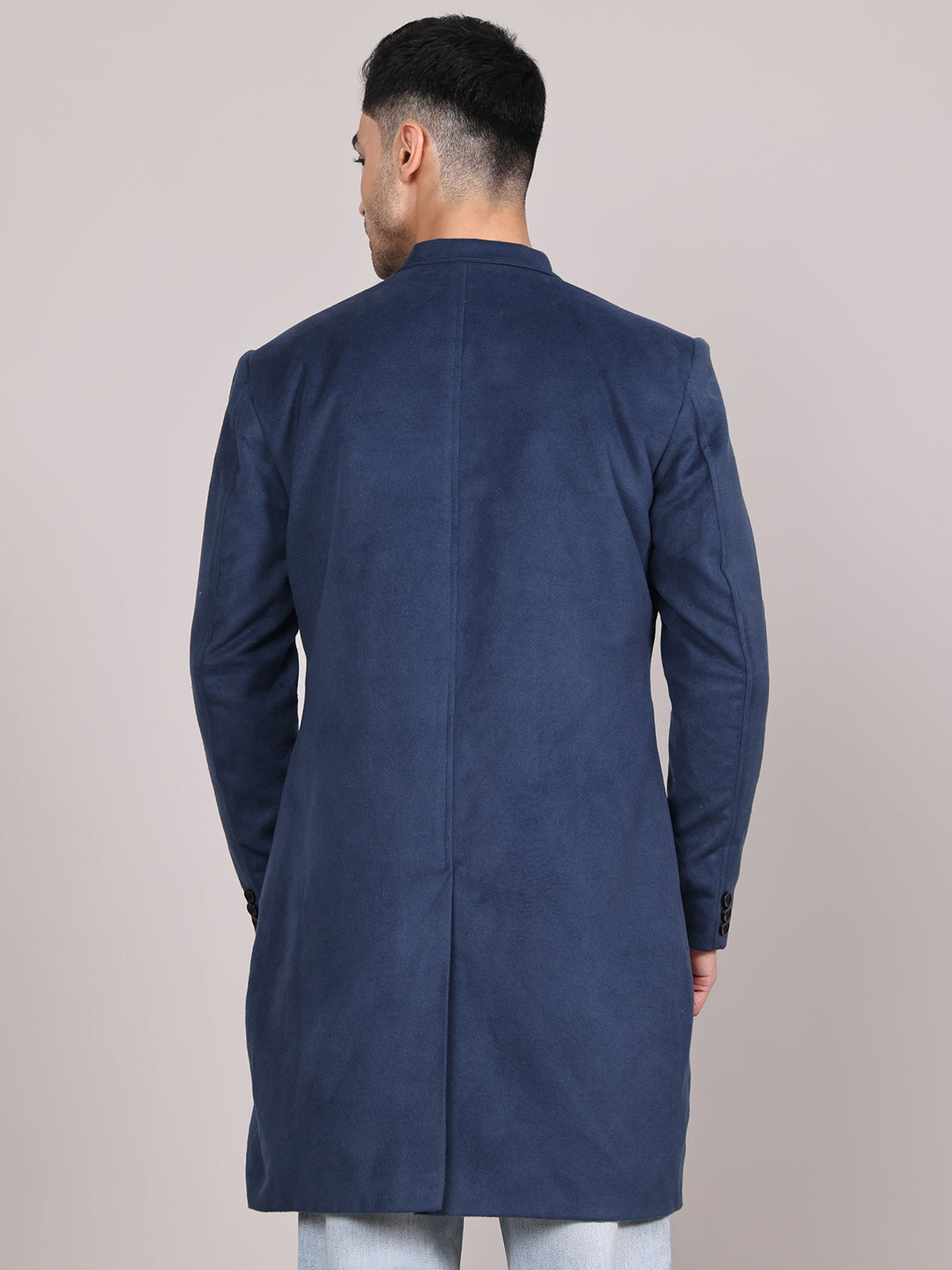 Men Notched Lapel Overcoat HMC-505 - Airforce