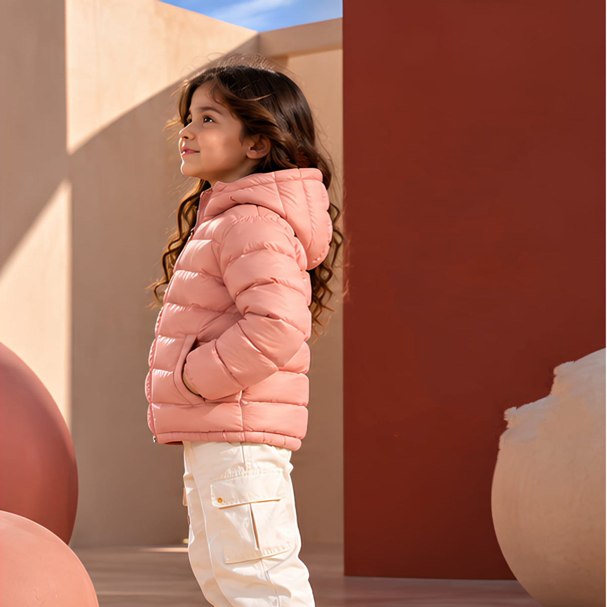 Girls Jacket SGKJK-1081 - Peach