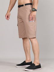 Men Regular Fit Dri-FIT Cargo Shorts HM-2200 - Beige