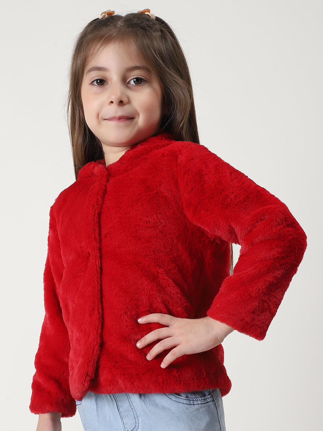 Girls Jacket HM-1108B - Red
