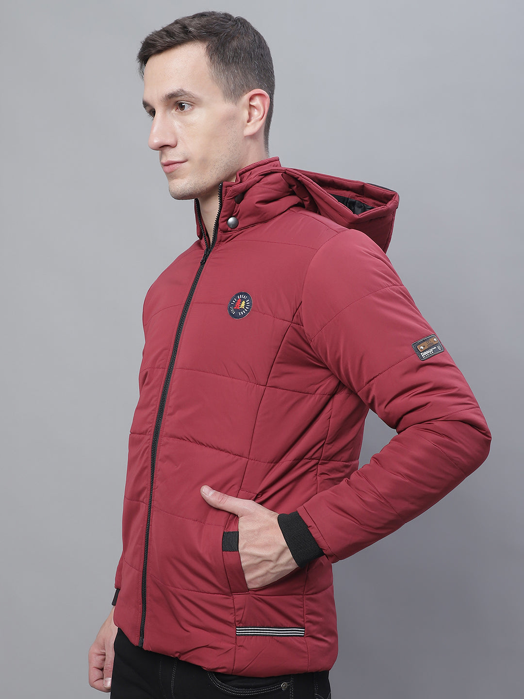 Men Jacket HM-322 - Maroon