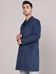 Men Notched Lapel Overcoat HMC-505 - Airforce