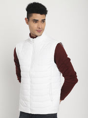 Men Sleeveless Jacket HM-367 - White