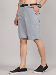 Men Training or Gym Cargo Shorts HM-2202 - Grey River