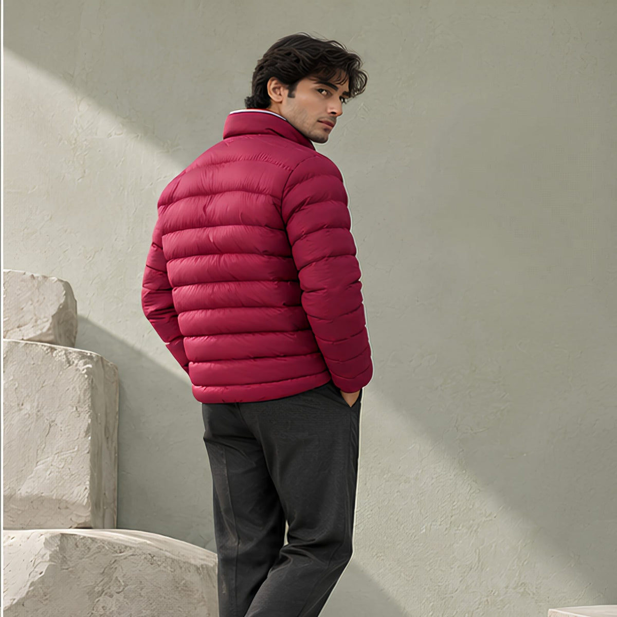 Men Jacket SGKJK-451 - Maroon