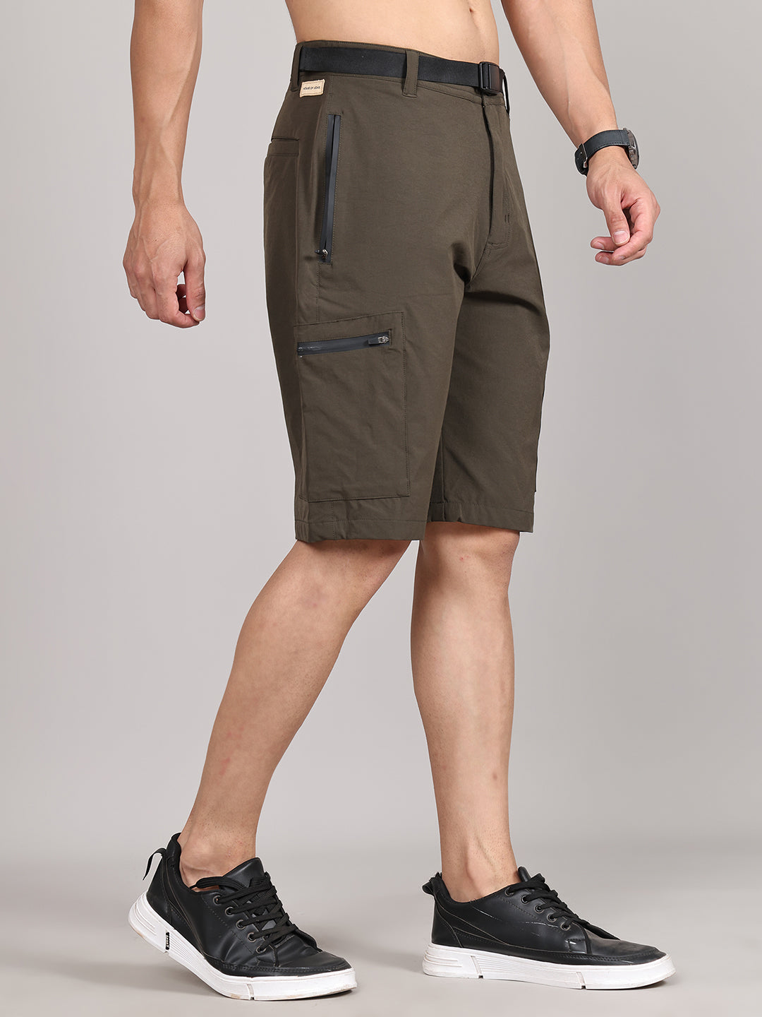 Men Training or Gym Cargo Shorts HM-2201 - Olive