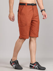 Men Regular Fit Dri-FIT Cargo Shorts HM-2200 - Rust