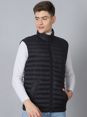 Men Sleeveless Jacket HM-461E - Black