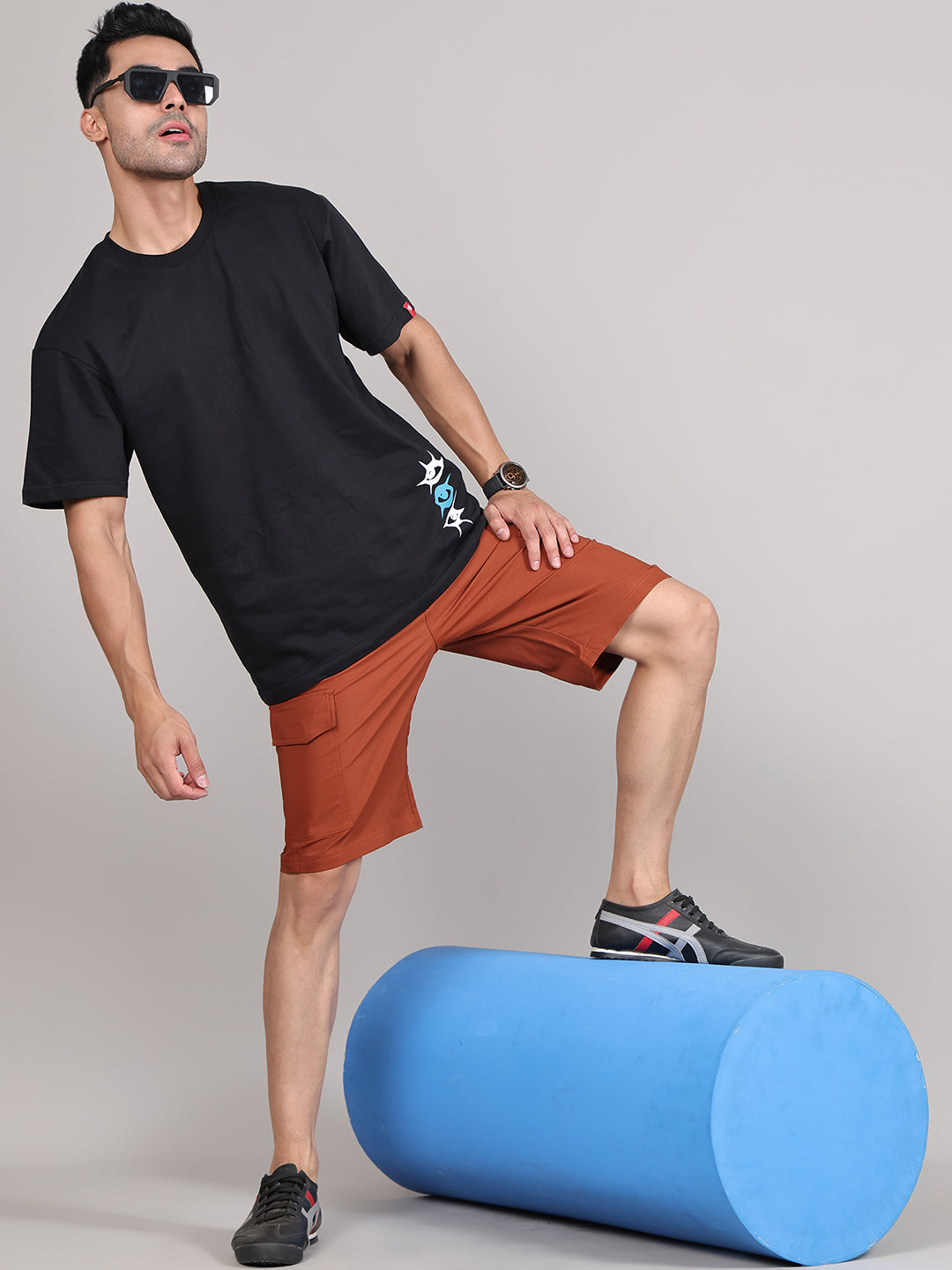 Men Regular Fit Dri-FIT Cargo Shorts HM-2200 - Rust