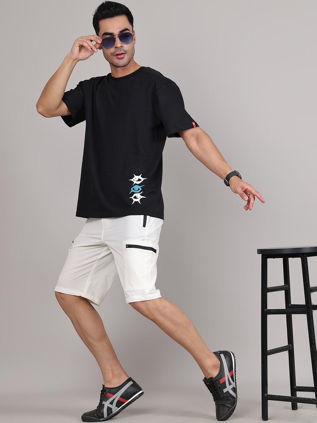 Men Training or Gym Cargo Shorts HM-2201 - Stone