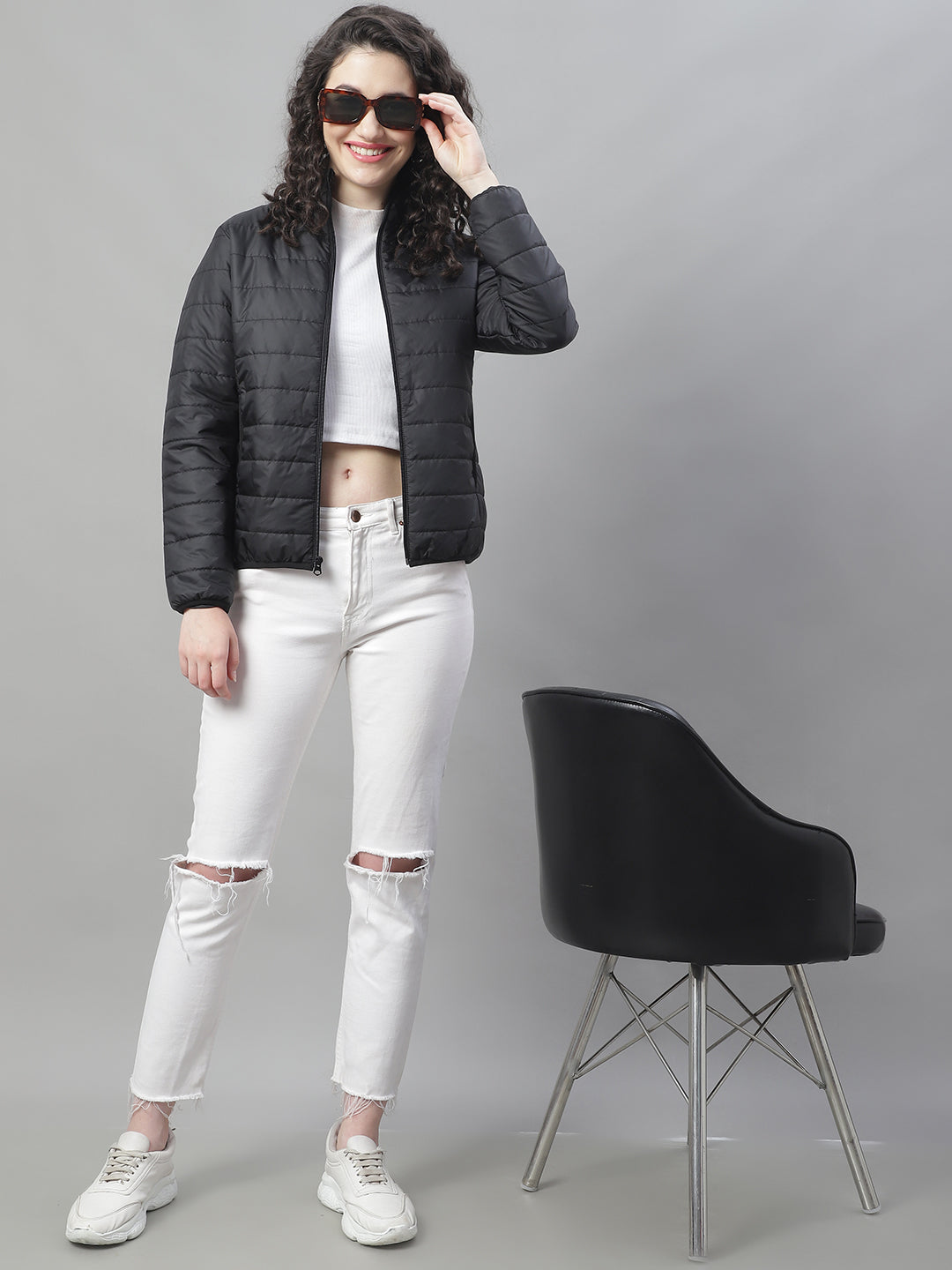 Women Jacket HM-372 - Black