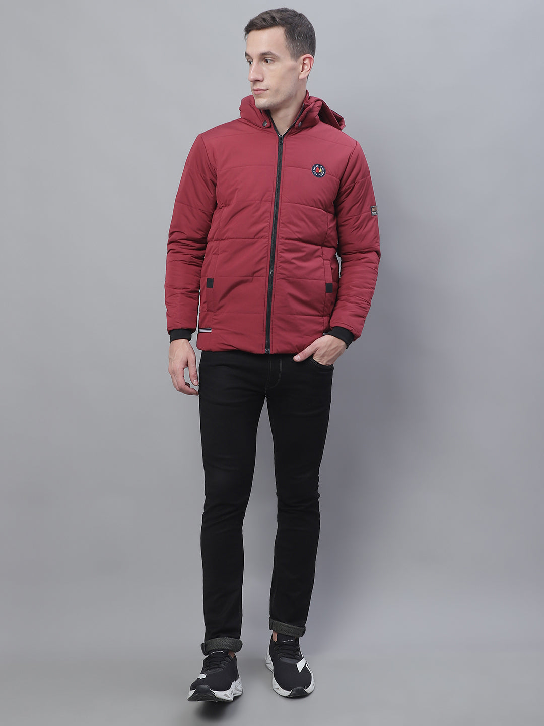 Men Jacket HM-322 - Maroon