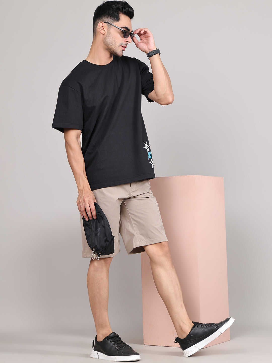 Men Training or Gym Cargo Shorts HM-2202 - Camel