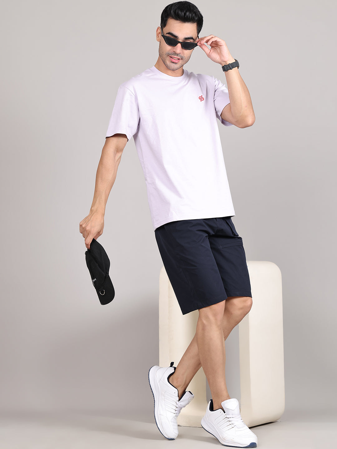 Men Training or Gym Cargo Shorts HM-2205 - Navy