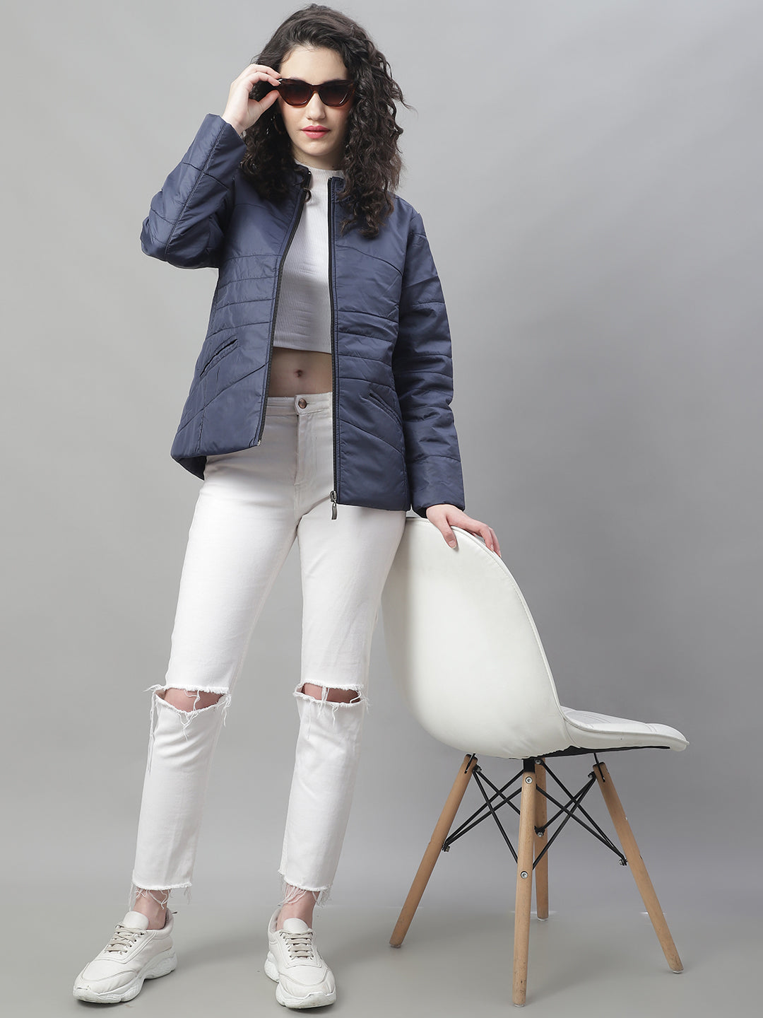 Women Jacket HM-369 - Navy