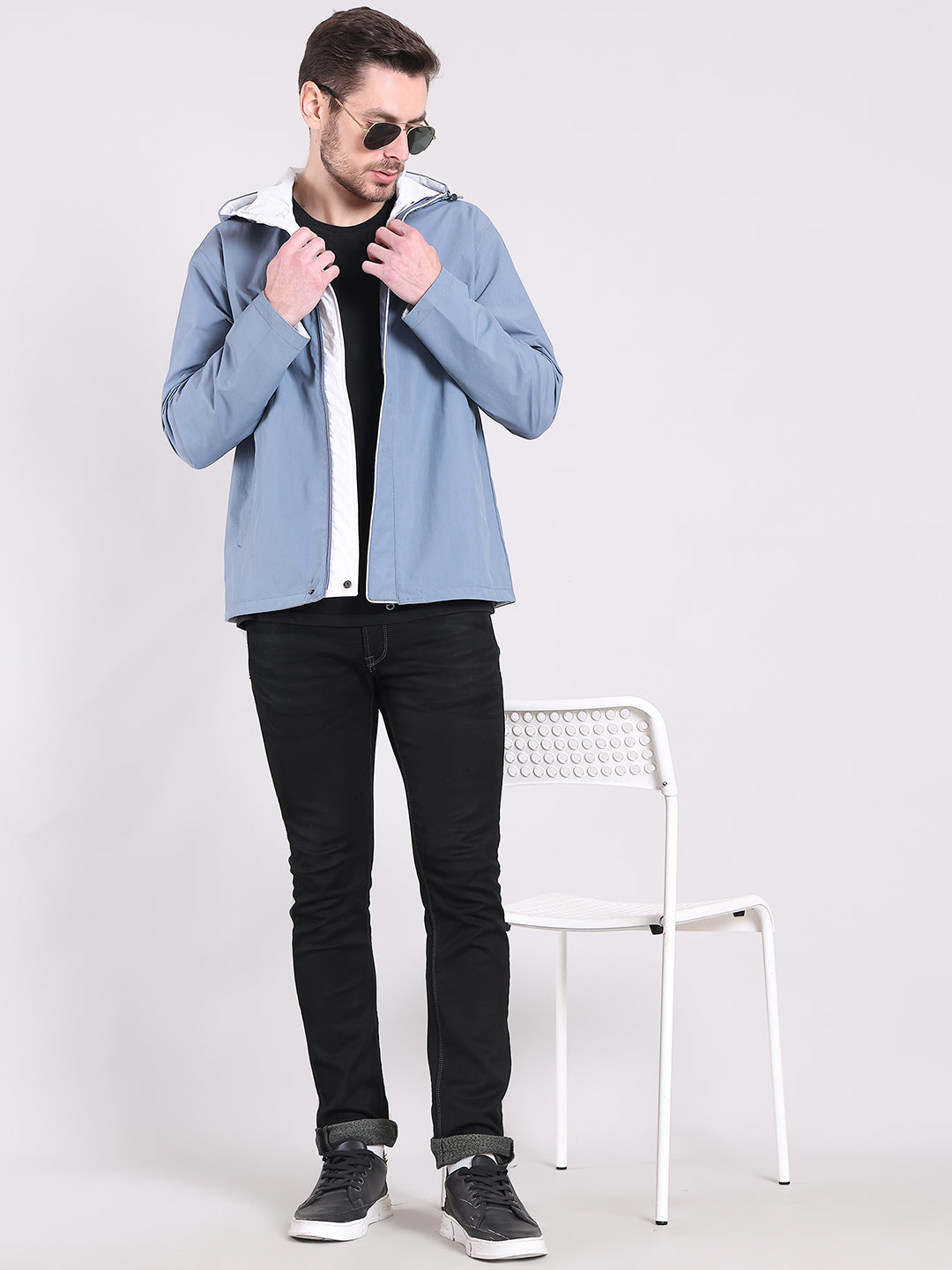 Men Rainwear HM-204 - Indigo / White