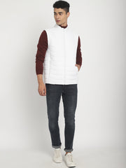 Men Sleeveless Jacket HM-367 - White