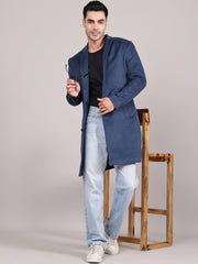 Men Notched Lapel Overcoat HMC-505 - Airforce