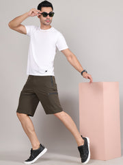 Men Training or Gym Cargo Shorts HM-2201 - Olive