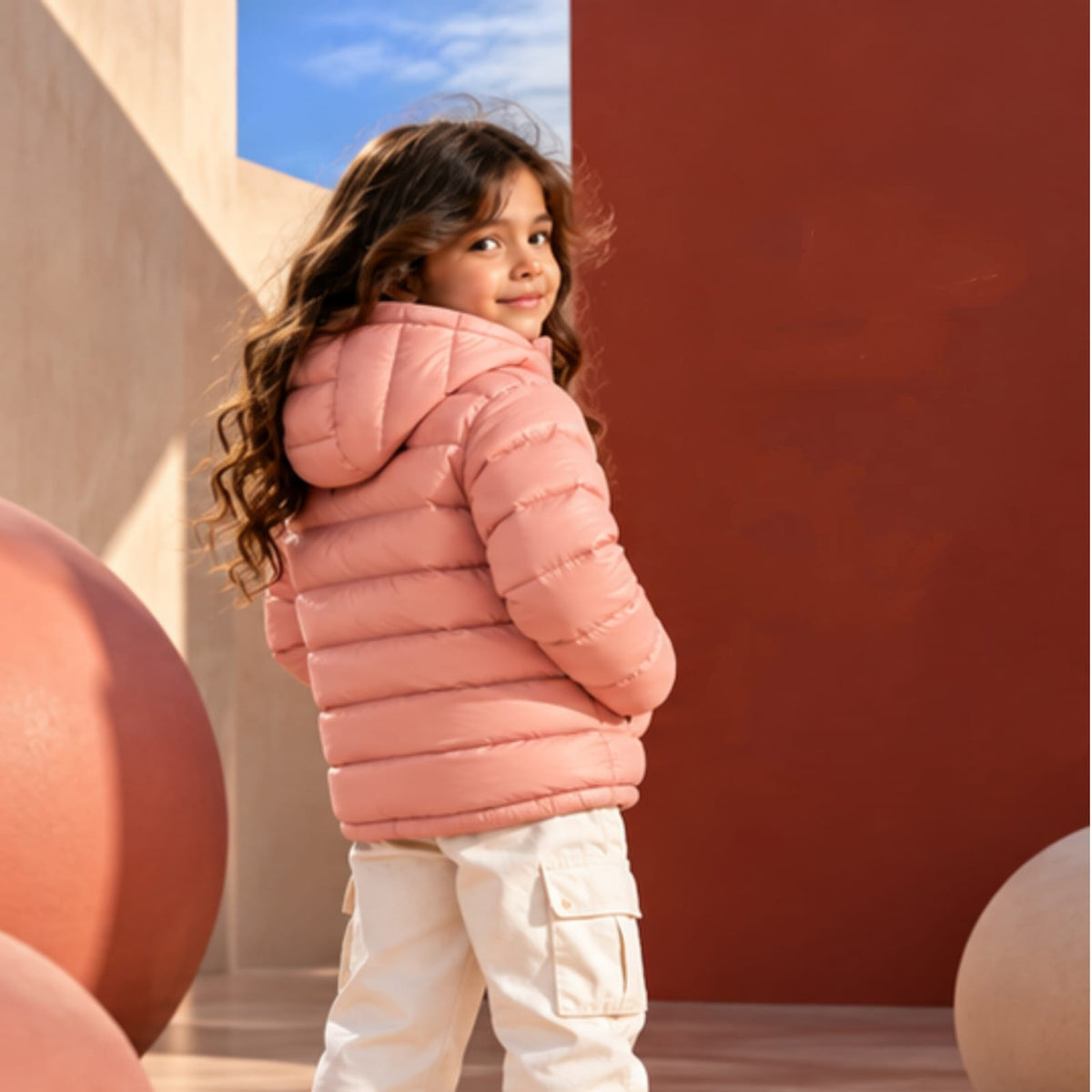 Girls Jacket SGKJK-1081 - Peach