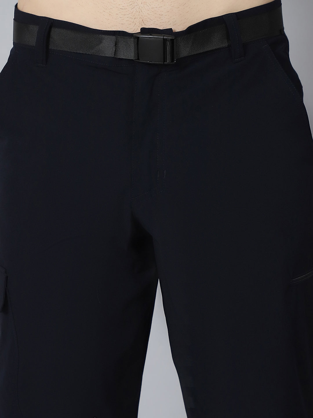 Men Comfort Easy Wash Cargo Trousers HM-2061 - Navy