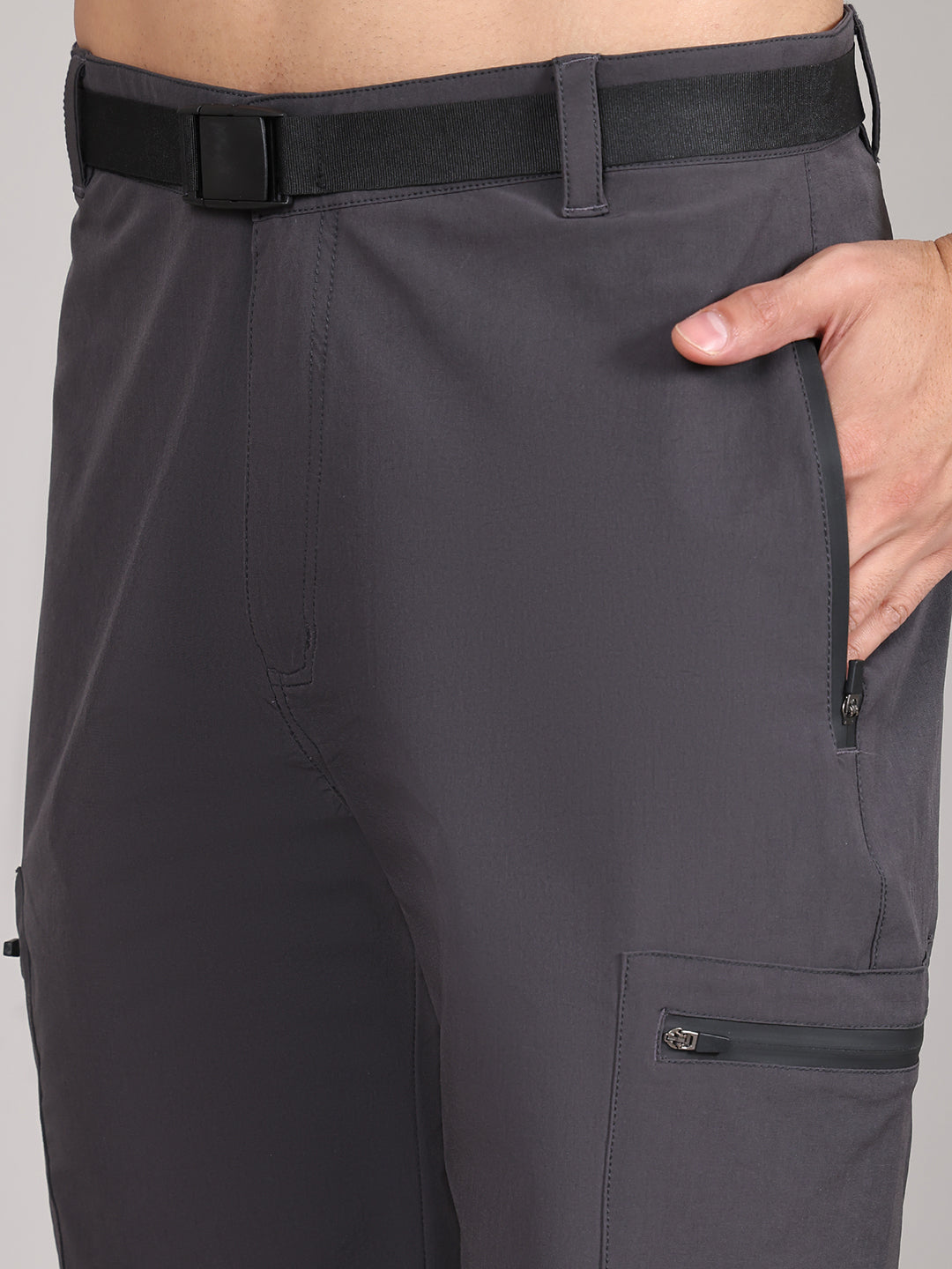 Men Training or Gym Cargo Shorts HM-2201 - Charcoal