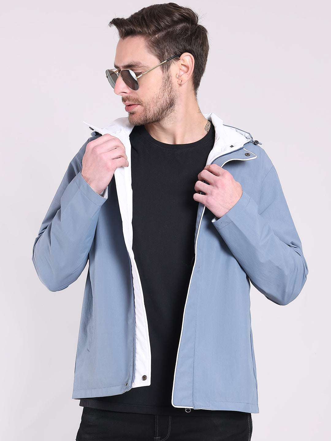Men Rainwear HM-204 - Indigo / White