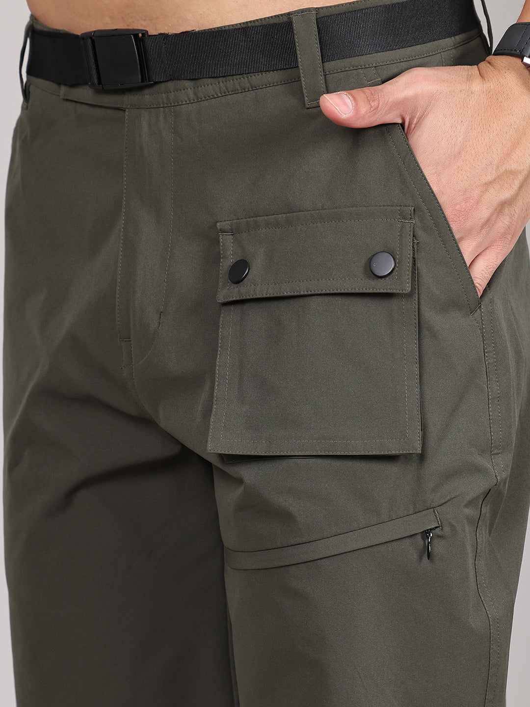 Men Training or Gym Cargo Shorts HM-2205 - Olive