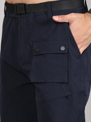 Men Training or Gym Cargo Shorts HM-2205 - Navy