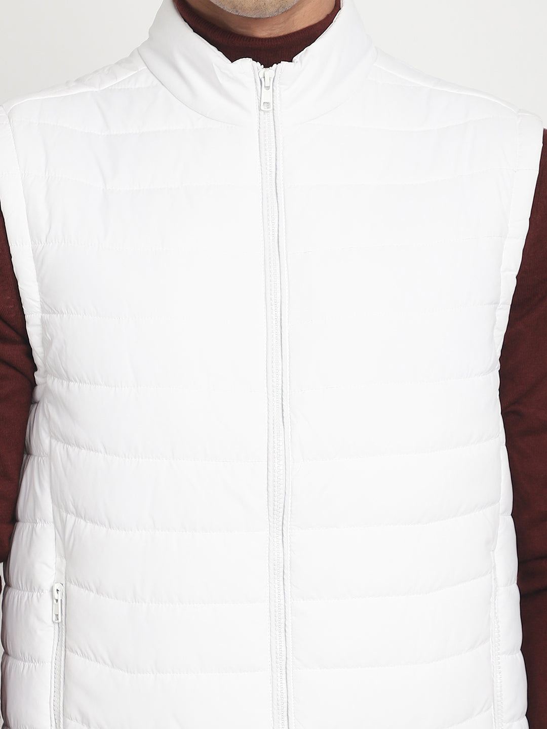 Men Sleeveless Jacket HM-367 - White