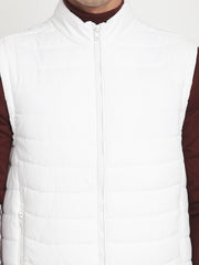 Men Sleeveless Jacket HM-367 - White