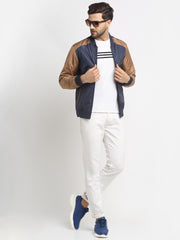 Men Jacket HM-325A - Tan / Navy