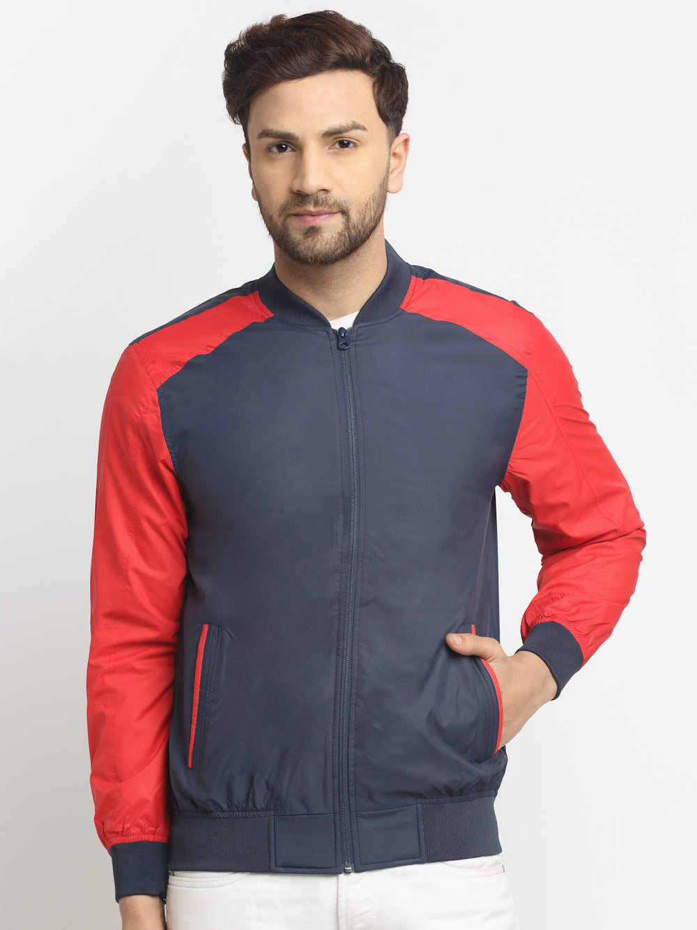 Men Jacket SGJK-325 - Red / Navy