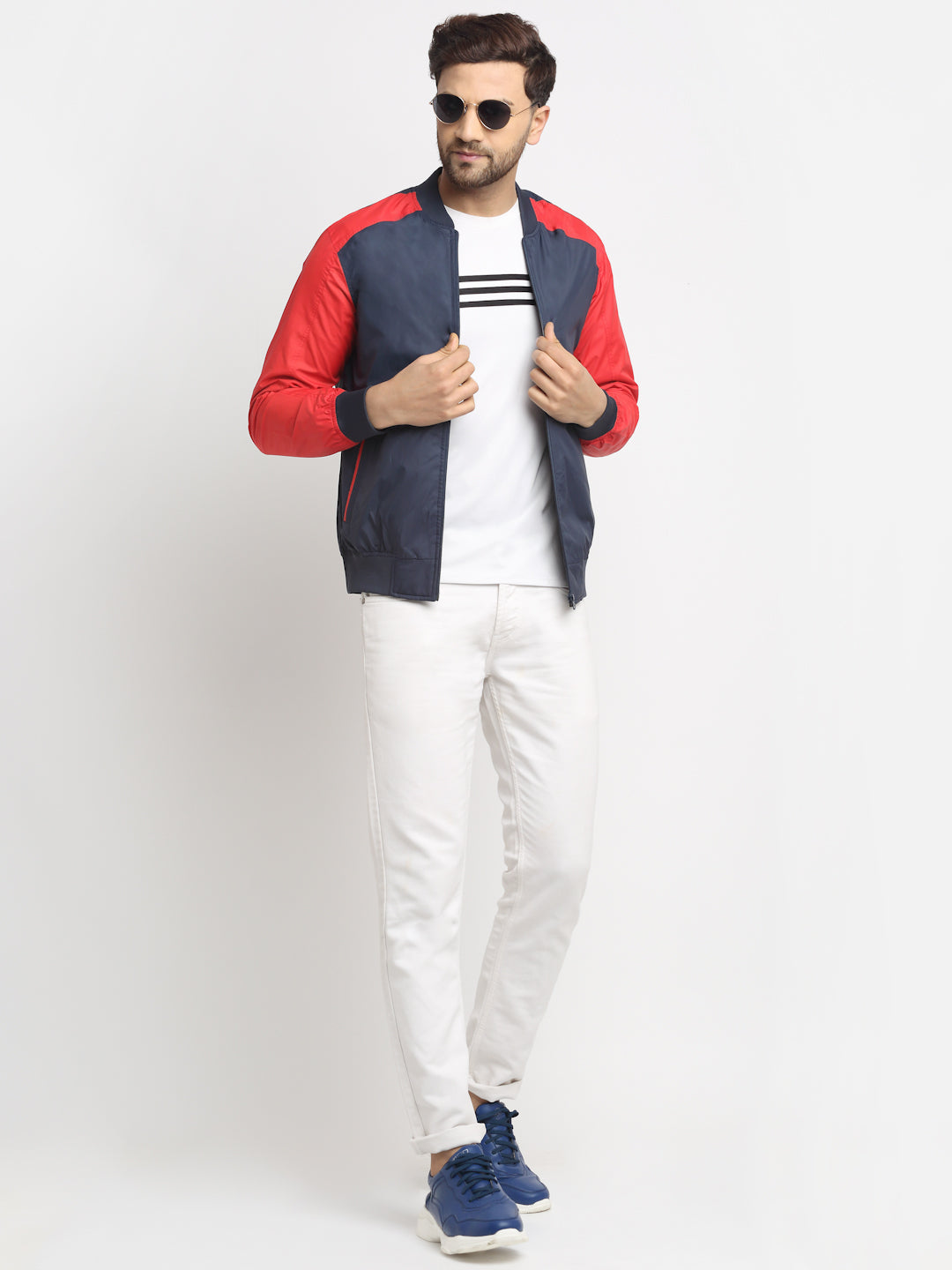 Men Jacket SGJK-325 - Red / Navy