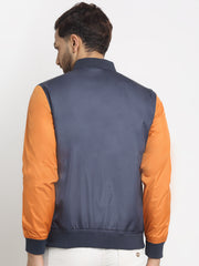 Men Jacket HM-325C - Orange / Navy