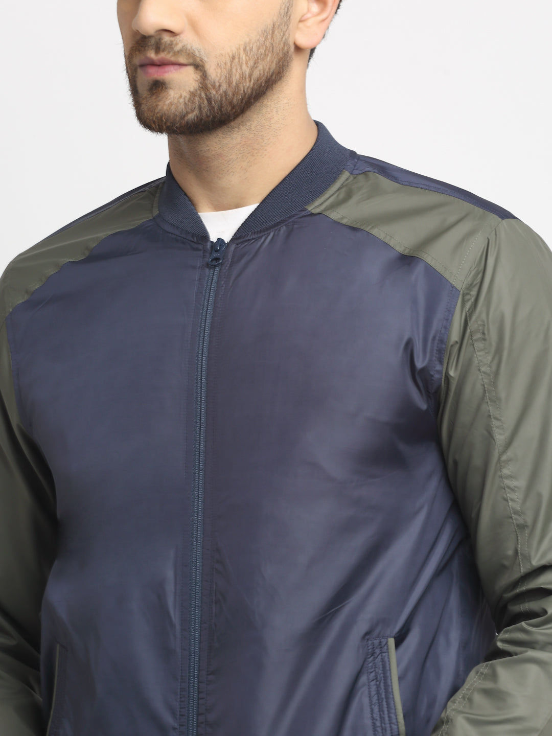 Men Jacket HM-325D - Navy / Olive