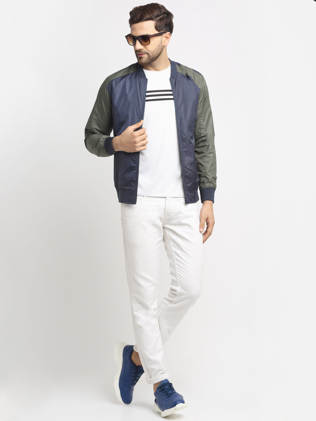 Men Jacket HM-325D - Navy / Olive