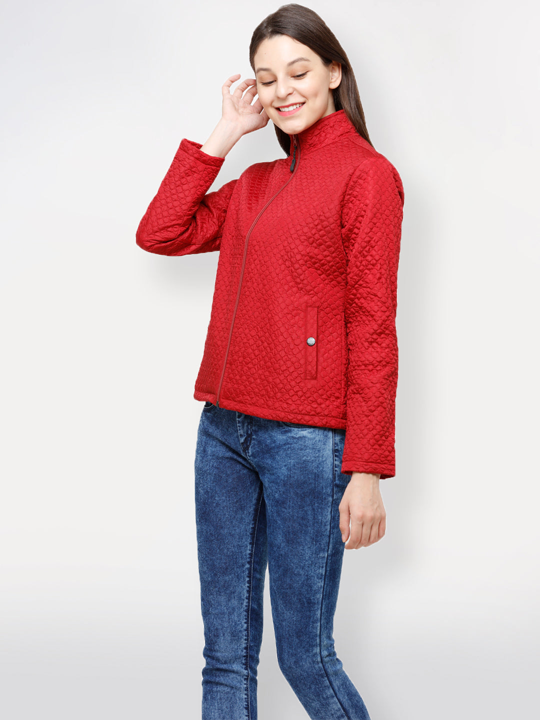 Solid Puffer Jacket | Women